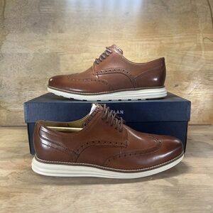 Cole Haan Mens Size 9.5 W OriginalGrand Wingtip Oxford Woodbury Ivory